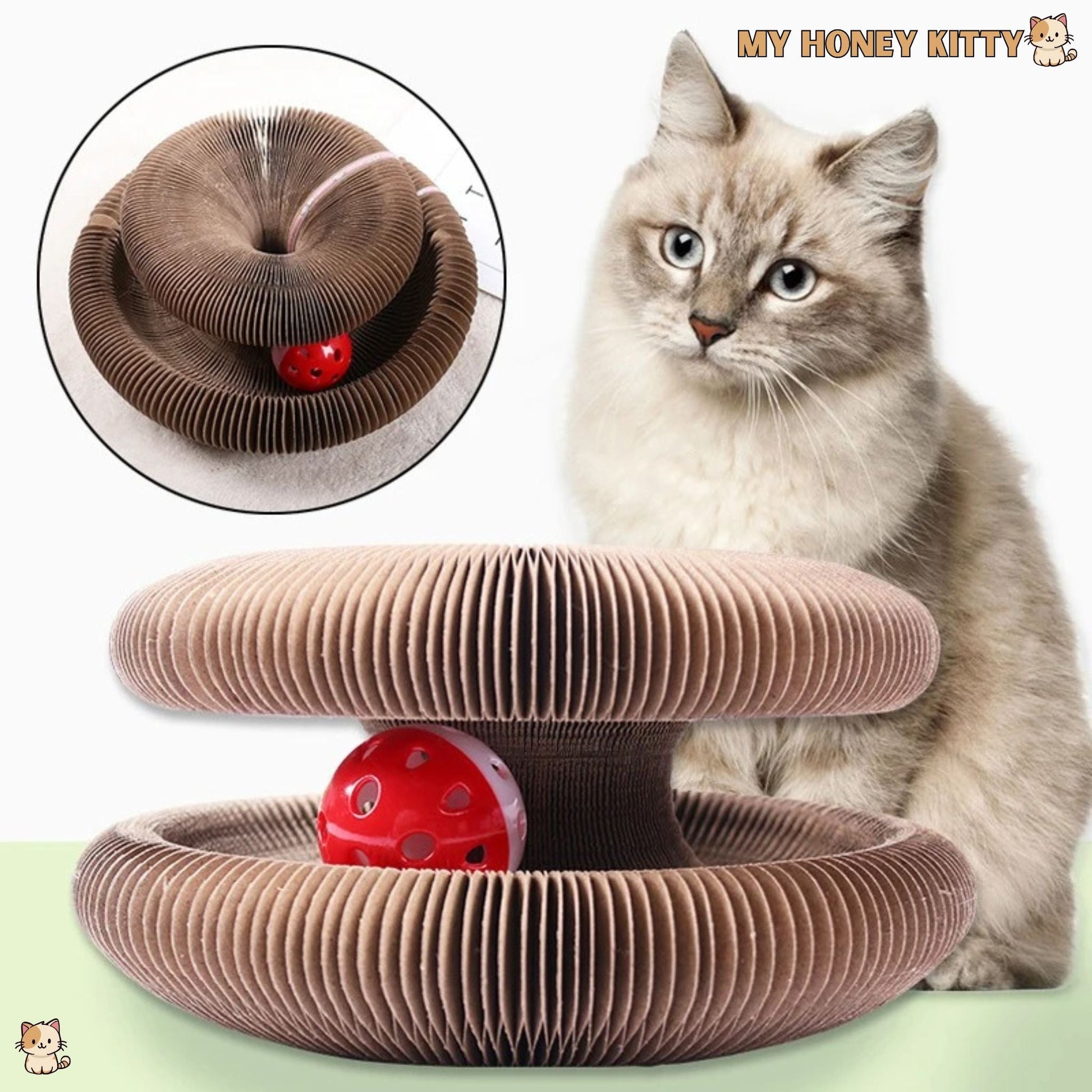 Griffoir chat | Jouet chat | ScratchiFrenzy™ - My Honey Kitty