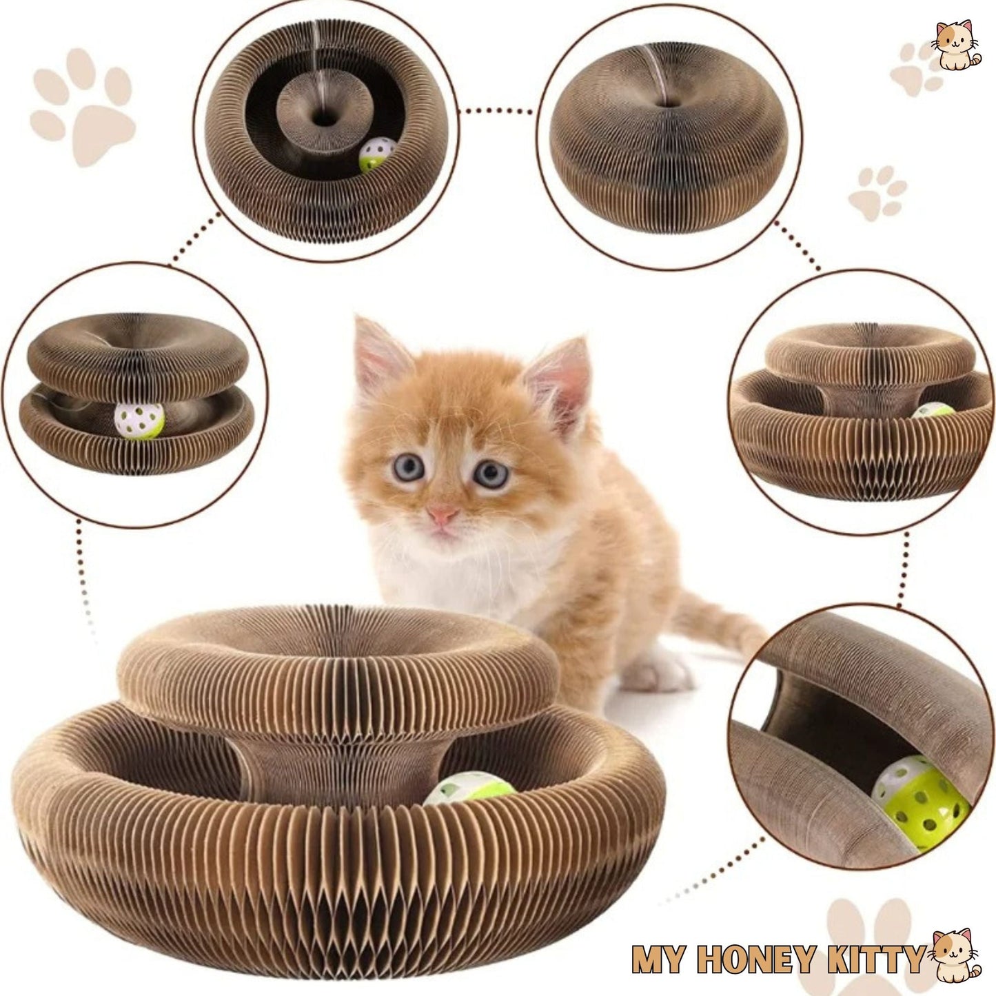 Griffoir chat | Jouet chat | ScratchiFrenzy™ - My Honey Kitty