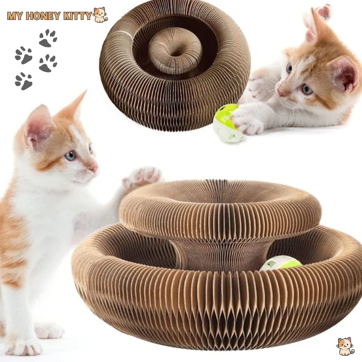 Griffoir chat | Jouet chat | ScratchiFrenzy™ - My Honey Kitty