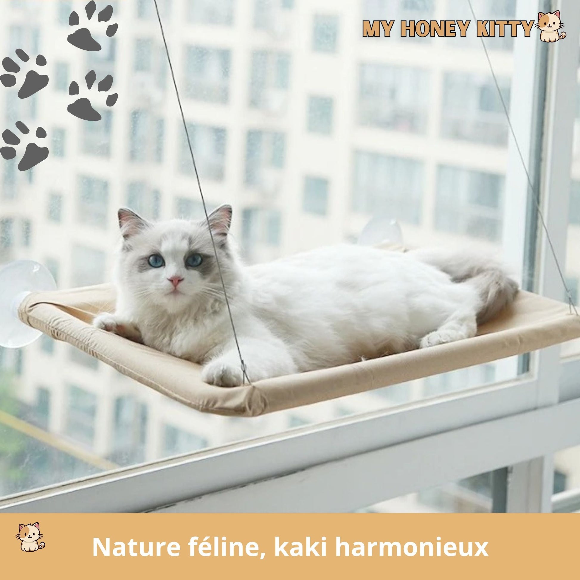 Hamac pour chat | WindowFeline™ - My Honey Kitty