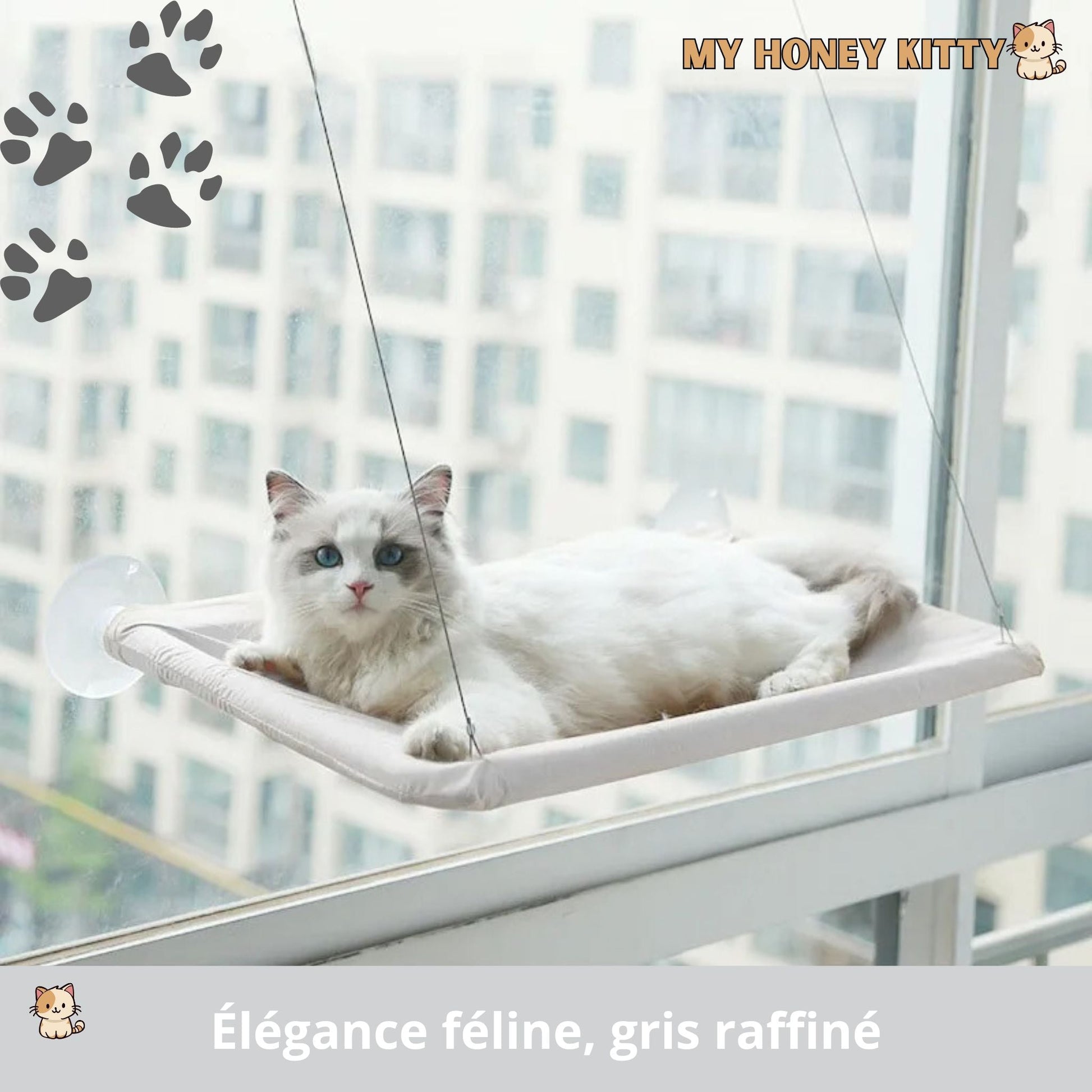 Hamac pour chat | WindowFeline™ - My Honey Kitty