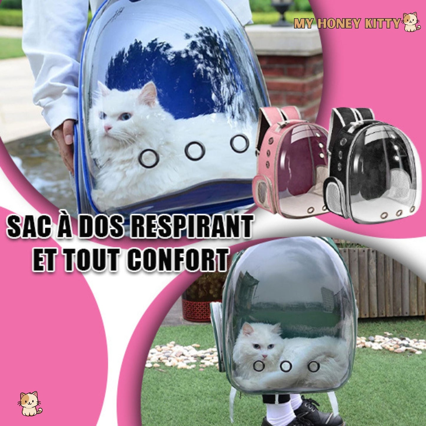 Sac a dos chat | Cat Easy Travel - My Honey Kitty